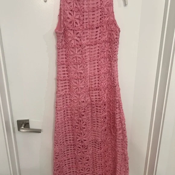 Endless Rose Pink Crochet Maxi Dress - Picture 5 of 5